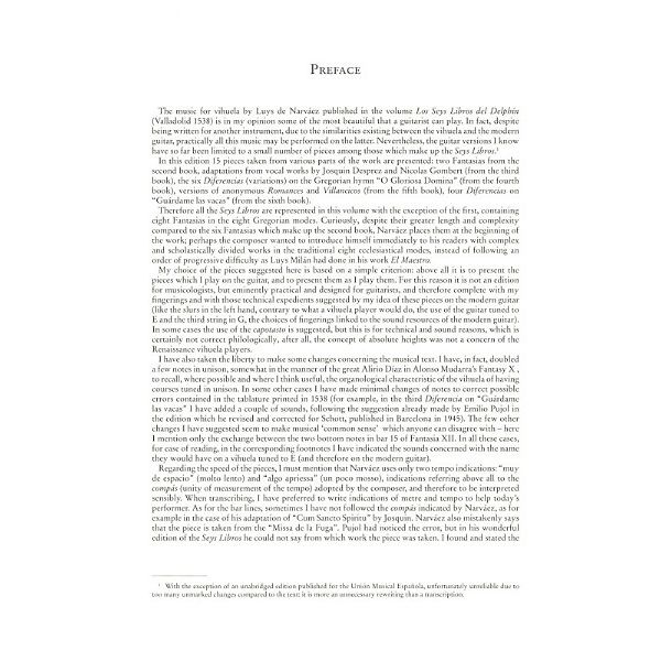 UT Orpheus Edizioni Narváez 15 Selected Pieces