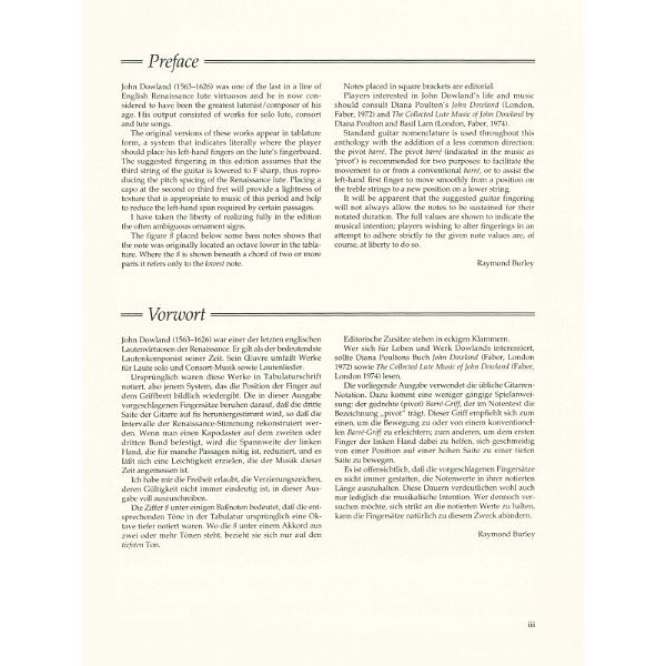 Schott Dowland Selected Pieces