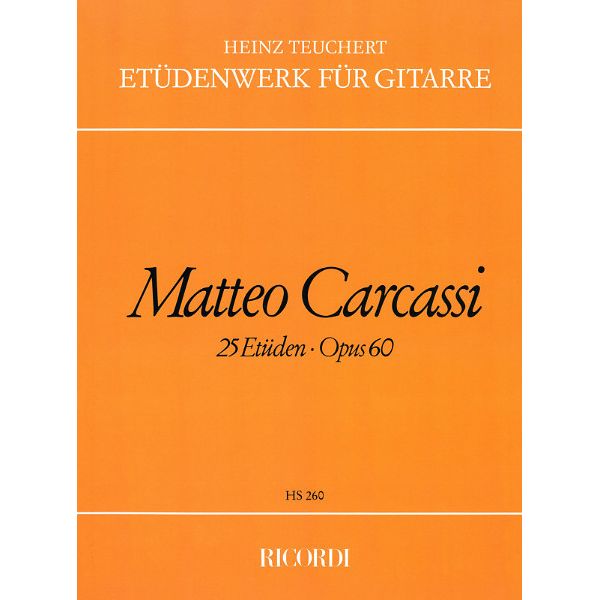 Ricordi Carcassi 25 Etüden op. 60