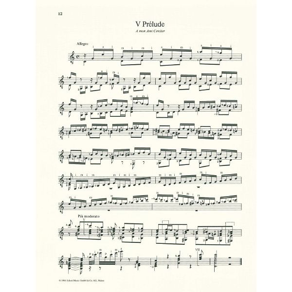 Schott Coste 25 Etüden op. 38 Gitarre