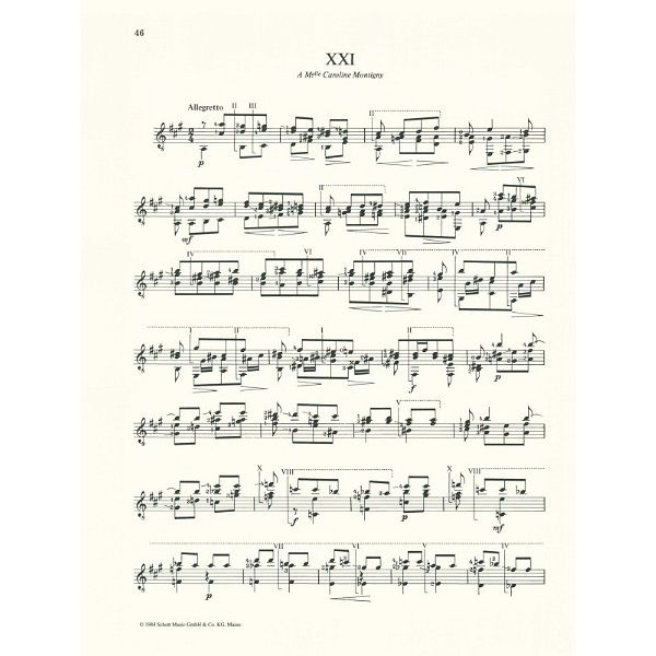 Schott Coste 25 Etüden op. 38 Gitarre