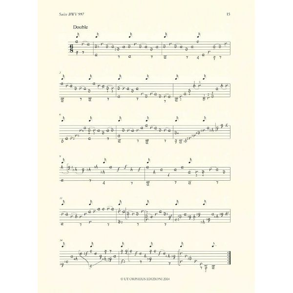 UT Orpheus Edizioni Bach Complete Works for Lute 3