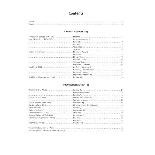 Schott Women Composers 1 Cello