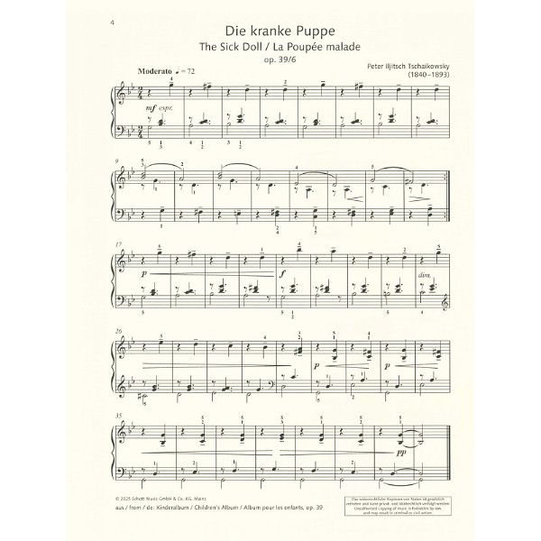 Schott Best Of Tschaikowsky