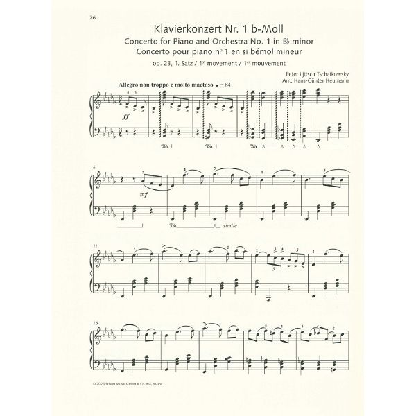 Schott Best Of Tschaikowsky