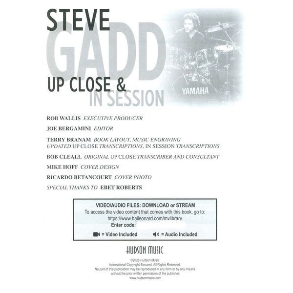 Hudson Music Steve Gadd Up Close