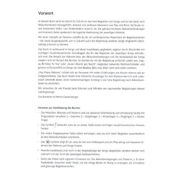 Edition Dux Pop Piano Patterns