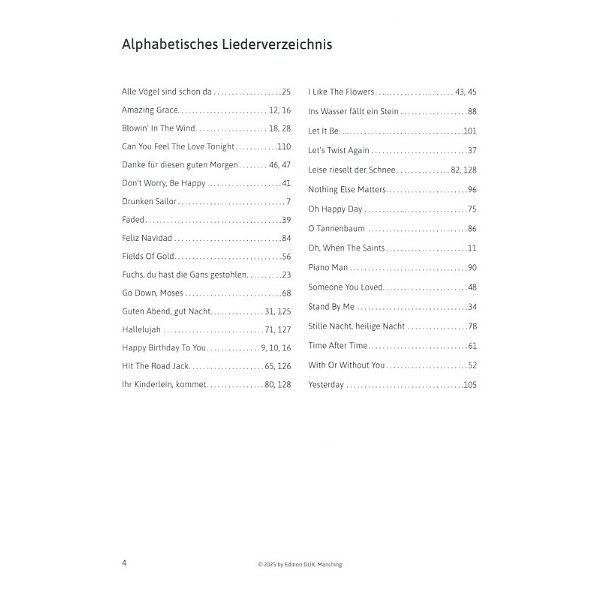 Edition Dux Pop Piano Patterns