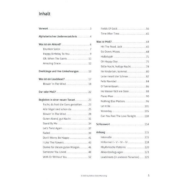 Edition Dux Pop Piano Patterns