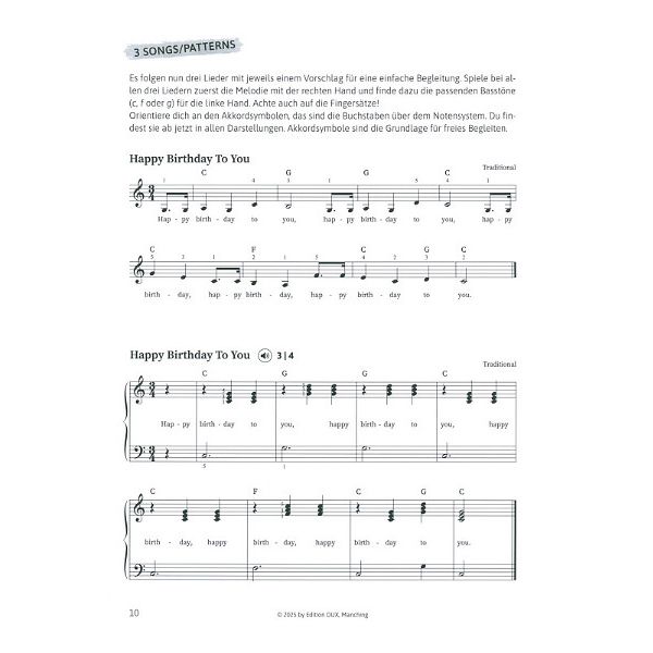 Edition Dux Pop Piano Patterns