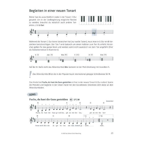 Edition Dux Pop Piano Patterns