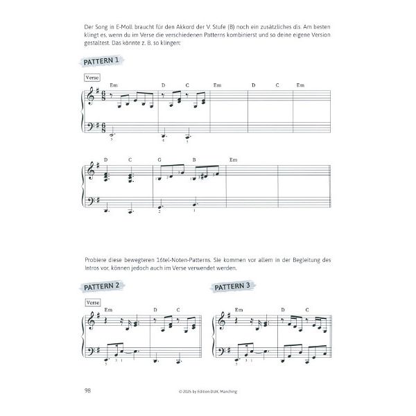 Edition Dux Pop Piano Patterns