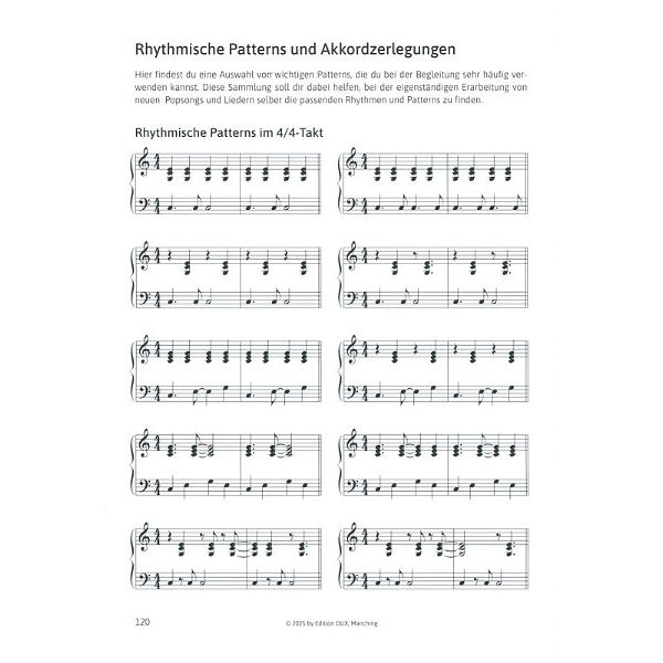 Edition Dux Pop Piano Patterns