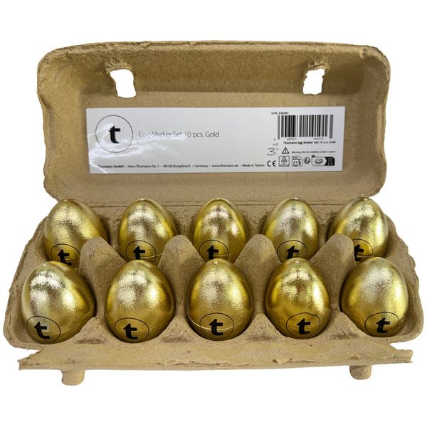 Thomann Egg Shaker Set 10 pcs Gold