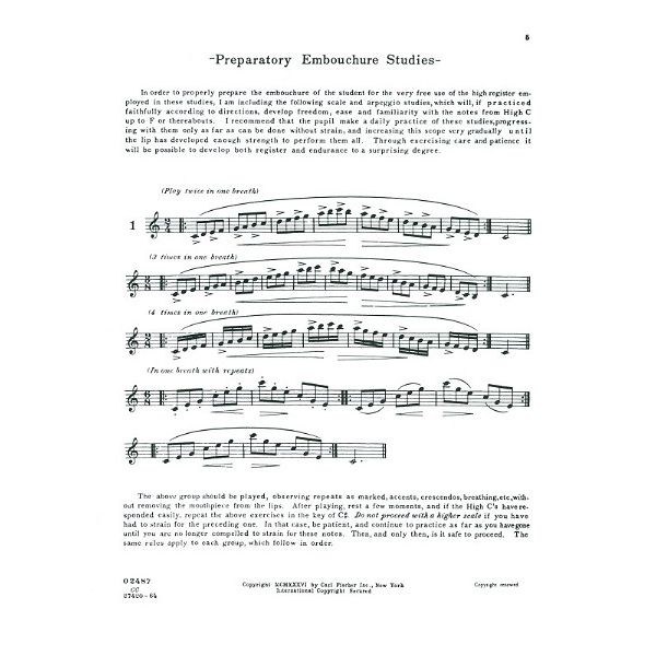 Carl Fischer Top Tones for the Trumpeter