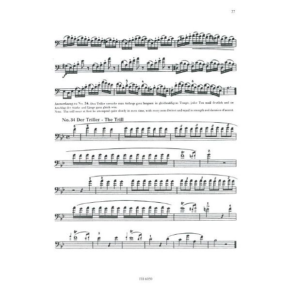 Friedrich Hofmeister Verlag Kopprasch 60 Etüden Posaune 1