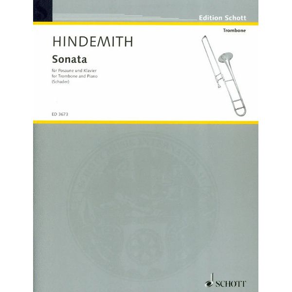 Schott Hindemith Sonate Posaune
