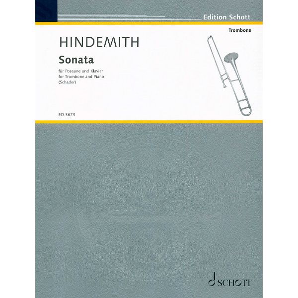 Schott Hindemith Sonate Posaune
