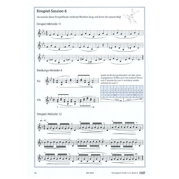 Hage Musikverlag Trompeten Fuchs C 2