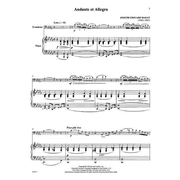 Carl Fischer Barat Andante et Allegro
