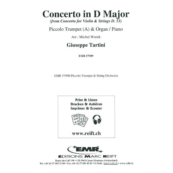 Editions Marc Reift Tartini Konzert Piccolo