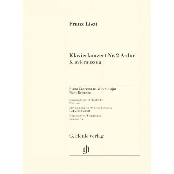 Henle Verlag Liszt Klavierkonzert Nr. 2