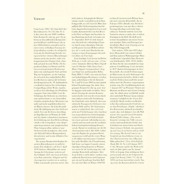 Henle Verlag Liszt Klavierkonzert Nr. 2
