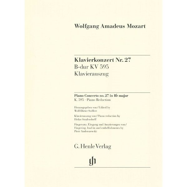 Henle Verlag Mozart Klavierkonzert Nr. 27