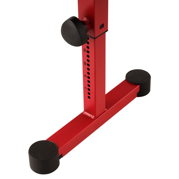 K&M 14087 Keyboard Bench Ruby Red