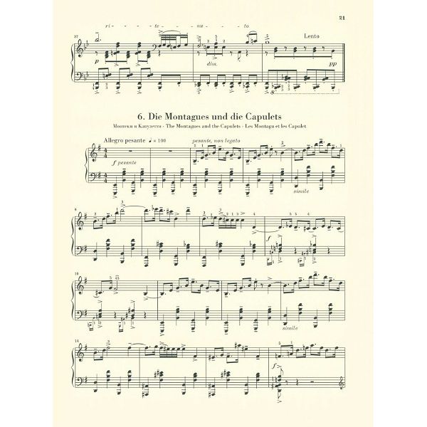 Henle Verlag Prokofjew Romeo und Julia