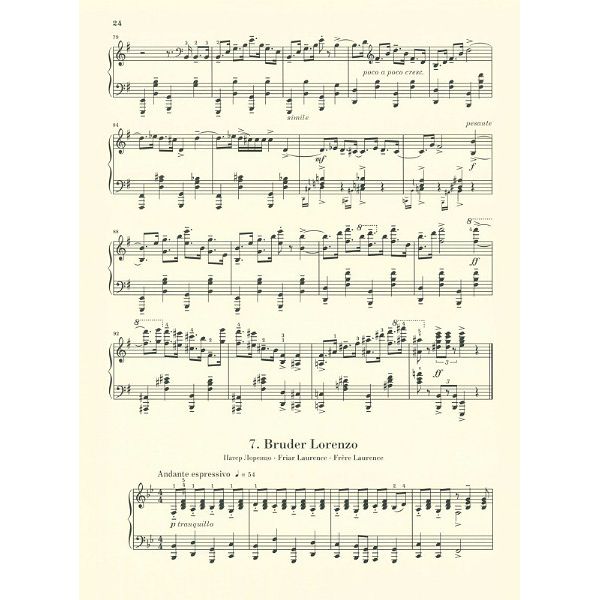 Henle Verlag Prokofjew Romeo und Julia