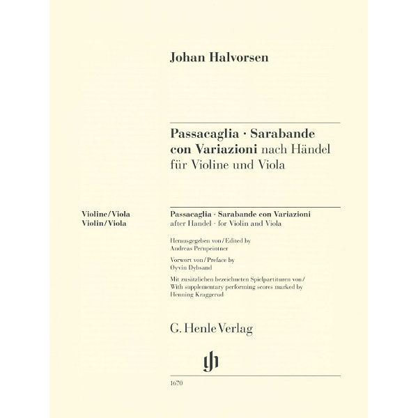 Henle Verlag Halvorsen Passacaglia