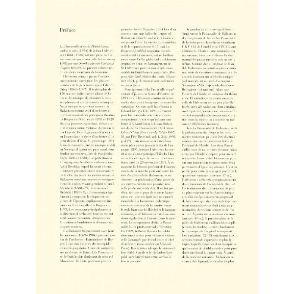 Henle Verlag Halvorsen Passacaglia