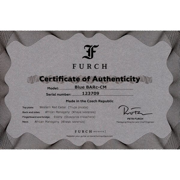 Furch Blue BARc-CM a VTC w/GB
