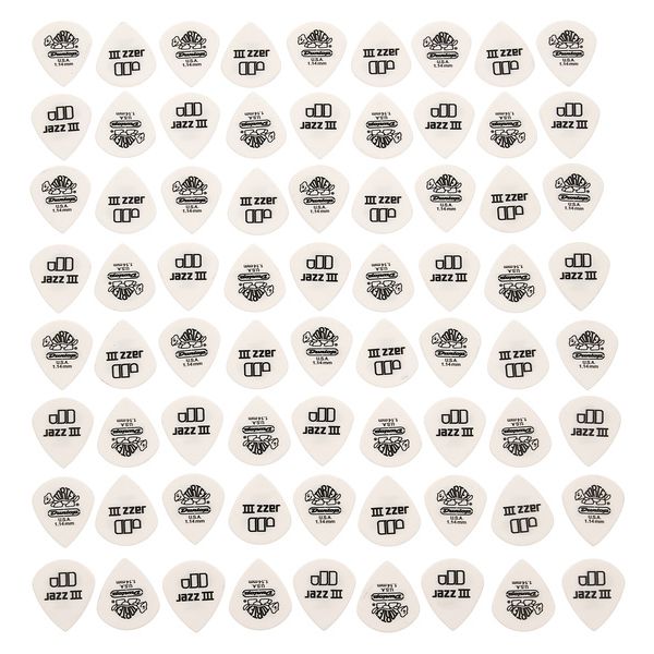 Dunlop Tortex White Jazz III 1,14 72