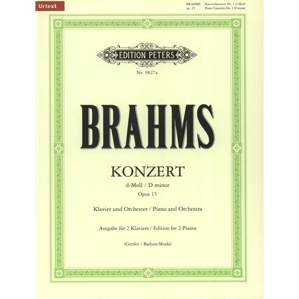 Edition Peters Brahms Klavierkonzert Nr. 1