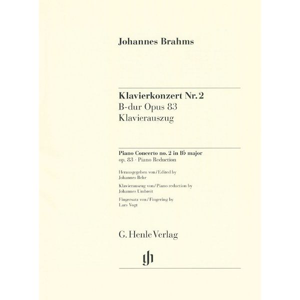 Henle Verlag Brahms Klavierkonzert Nr. 2