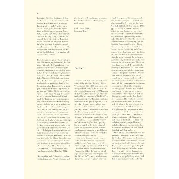 Henle Verlag Brahms Klavierkonzert Nr. 2