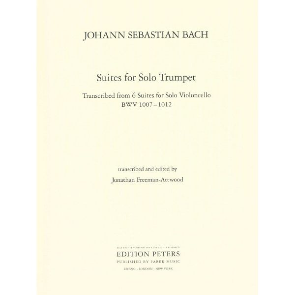 Edition Peters Bach Sechs Suiten Trumpet