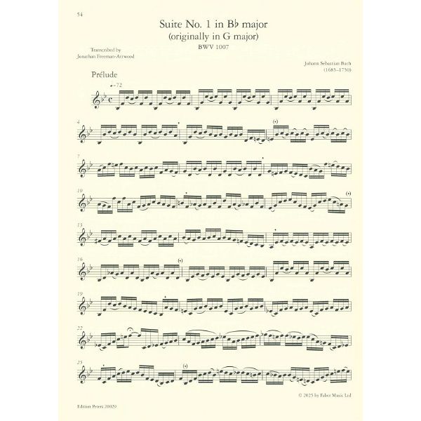 Edition Peters Bach Sechs Suiten Trumpet