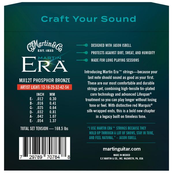 Martin Guitar ERA Artist Light Jason Isbell