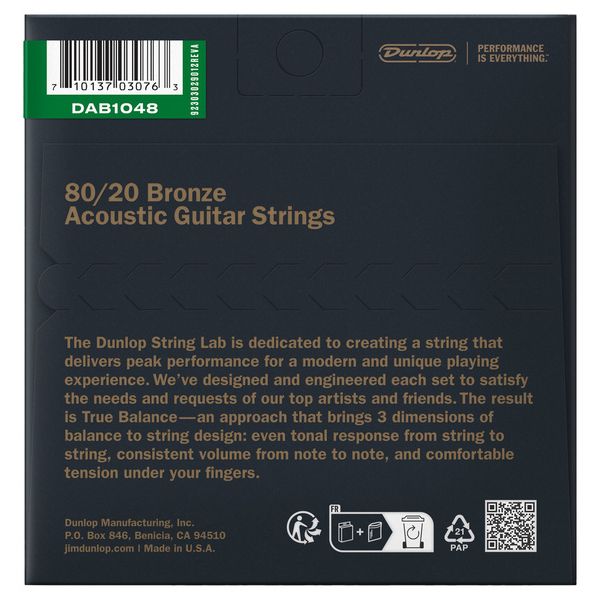 Dunlop Bronze Acoustic Set 10-48
