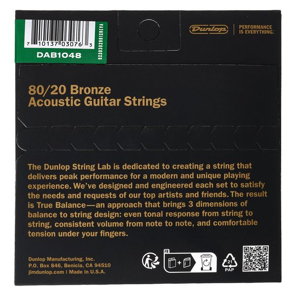 Dunlop Bronze Acoustic Set 10-48
