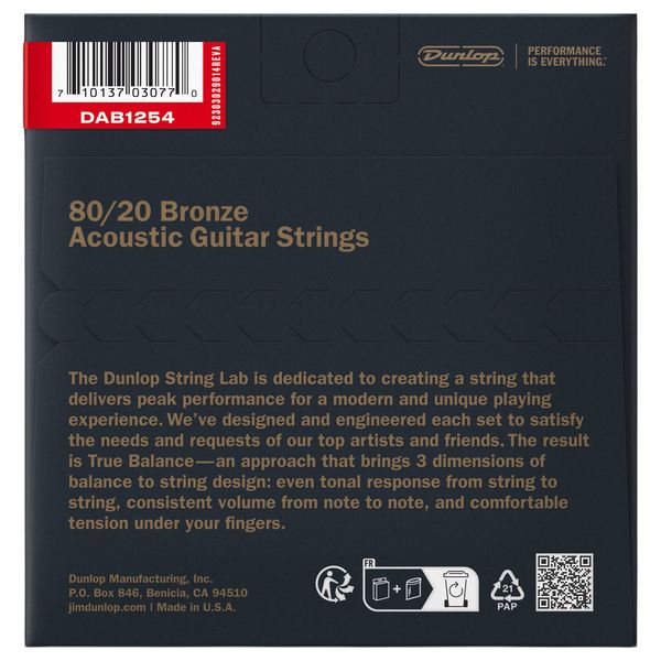 Dunlop Bronze Acoustic Set 12-54