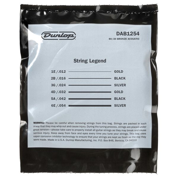 Dunlop Bronze Acoustic Set 12-54