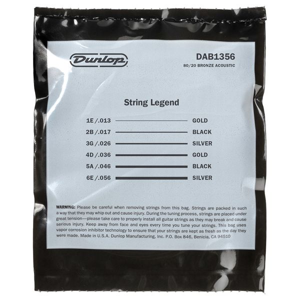 Dunlop Bronze Acoustic Set 13-56