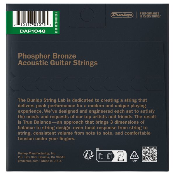Dunlop Ph/Bronze Acoustic Set 10-48