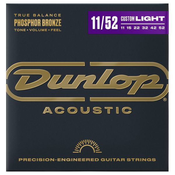Dunlop Ph/Bronze Acoustic Set 11-52