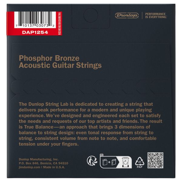 Dunlop Ph/Bronze Acoustic Set 12-54