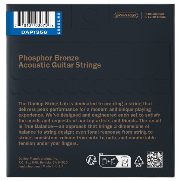Dunlop Ph/Bronze Acoustic Set 13-56